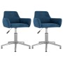 Swivel dining chairs 2 pcs blue velvet by , dining chairs - Ref: Foro24-331095, Price: 120,10 €, Discount: %