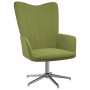 Silla de relajación de terciopelo verde claro de , Sillones - Ref: Foro24-327724, Precio: 70,34 €, Descuento: %