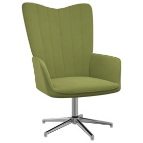 Silla de relajación de terciopelo verde claro de , Sillones - Ref: Foro24-327724, Precio: 70,99 €, Descuento: %