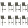 Garden bar set 9 pieces gray by , Garden sets - Ref: Foro24-3068021, Price: 635,66 €, Discount: %