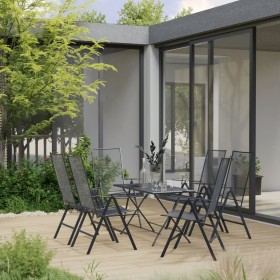 7-piece anthracite steel garden dining furniture set by , Garden sets - Ref: Foro24-3074494, Price: 416,18 €, Discount: %