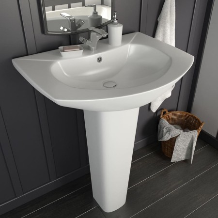 White ceramic freestanding washbasin 650x520x200 mm by vidaXL, Sinks - Ref: Foro24-143001, Price: 161,87 €, Discount: %