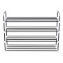 Shoe rack with 4 black metal and plastic shelves by vidaXL, Shoe racks and shoe organizers - Ref: Foro24-245626, Price: 20,99...