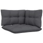 Garden furniture 8 pieces with anthracite pine wood cushions by , Garden sets - Ref: Foro24-3096060, Price: 710,91 €, Discoun...