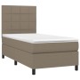 Cama box spring colchón y luces LED gris taupe 80x200 cm de , Camas y somieres - Ref: Foro24-3134833, Precio: 351,92 €, Descu...