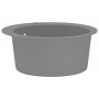 Granite kitchen sink with a round gray basin by vidaXL, Sinks - Ref: Foro24-142957, Price: 129,71 €, Discount: %