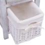 Mesitas de noche 2 unidades madera blanca de vidaXL, Mesitas de noche - Ref: Foro24-242867, Precio: 118,13 €, Descuento: %