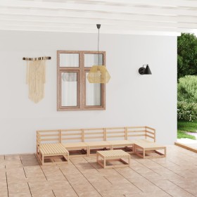 Garden furniture set 8 pieces solid pine wood by , Garden sets - Ref: Foro24-3076079, Price: 422,22 €, Discount: %