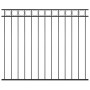 Steel fence panel 1.7x1.5 m black by , fence panels - Ref: Foro24-146319, Price: 79,99 €, Discount: %