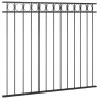 Steel fence panel 1.7x1.5 m black by , fence panels - Ref: Foro24-146319, Price: 79,99 €, Discount: %