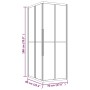 ESG frosted shower cabin 90x70x180 cm by , shower doors - Ref: Foro24-151846, Price: 271,60 €, Discount: %