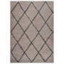 Alfombra de pelo largo beige y gris antracita 120x170 cm de , Alfombras - Ref: Foro24-342153, Precio: 37,99 €, Descuento: %