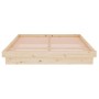 Solid wood bed frame 140x190 cm by , Beds and slatted bases - Ref: Foro24-819952, Price: 215,38 €, Discount: %