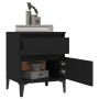 Black nightstand 40x35x50 cm by , Lockers and storage cabinets - Ref: Foro24-821844, Price: 48,99 €, Discount: %