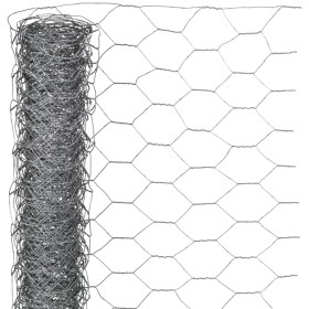 Nature Malla de alambre hexagonal acero galvanizado 1x10 m 40 mm de Nature, Paneles de vallas - Ref: Foro24-419771, Precio: 4...