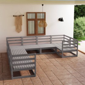 Garden furniture set 8 pieces solid pine wood by , Garden sets - Ref: Foro24-3075976, Price: 526,58 €, Discount: %