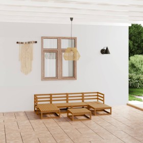 Garden furniture set 7 pieces solid pine wood by , Garden sets - Ref: Foro24-3076072, Price: 459,56 €, Discount: %