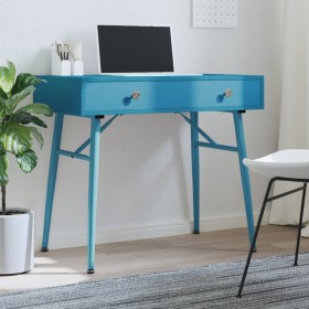 Computer desk with drawer antique green 90x50x76.5 cm by , Desks - Ref: Foro24-358622, Price: 121,28 €, Discount: %