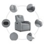 Light Gray Fabric Recliner by , Armchairs - Ref: Foro24-372365, Price: 226,73 €, Discount: %