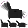 Sillón reclinable de tela negro de , Sillones - Ref: Foro24-372367, Precio: 221,16 €, Descuento: %