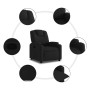 Sillón reclinable de tela negro de , Sillones - Ref: Foro24-372367, Precio: 221,16 €, Descuento: %