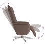 Sillón reclinable masaje con reposapiés cuero sintético marrón de , Sillones - Ref: Foro24-356650, Precio: 185,18 €, Descuent...