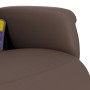 Sillón reclinable masaje con reposapiés cuero sintético marrón de , Sillones - Ref: Foro24-356650, Precio: 185,18 €, Descuent...