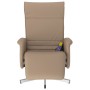 Recliner massage footrest synthetic leather cappuccino by , Armchairs - Ref: Foro24-356652, Price: 226,91 €, Discount: %