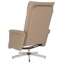 Recliner massage footrest synthetic leather cappuccino by , Armchairs - Ref: Foro24-356652, Price: 226,91 €, Discount: %