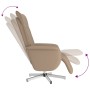 Recliner massage footrest synthetic leather cappuccino by , Armchairs - Ref: Foro24-356652, Price: 226,91 €, Discount: %