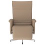 Cappuccino synthetic leather recliner with footrest by , Armchairs - Ref: Foro24-356644, Price: 203,99 €, Discount: %