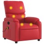 Sillón de masaje reclinable cuero sintético rojo de , Sillones - Ref: Foro24-373446, Precio: 250,22 €, Descuento: %