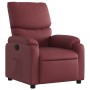 Sillón reclinable de cuero sintético rojo tinto de , Sillones - Ref: Foro24-373438, Precio: 222,99 €, Descuento: %