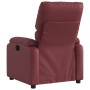 Sillón reclinable de cuero sintético rojo tinto de , Sillones - Ref: Foro24-373438, Precio: 222,99 €, Descuento: %