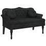 Banco con cojines terciopelo negro 120,5x65x75 cm de , Bancos - Ref: Foro24-372145, Precio: 186,59 €, Descuento: %