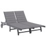 Garden sunbed for 2 people with solid acacia wood and cushions by , Loungers - Ref: Foro24-3061390, Price: 373,29 €, Discount: %