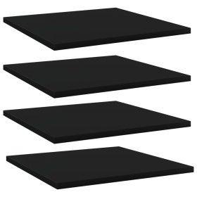 Shelf shelving unit 4 pcs plywood black 40x40x1.5cm by , Shelves - Ref: Foro24-805172, Price: 30,99 €, Discount: %