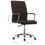 Brown Fabric Swivel Office Chair by , Office chairs - Ref: Foro24-20477, Price: 117,99 €, Discount: %