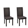 Dining chairs 2 units brown synthetic leather by , dining chairs - Ref: Foro24-60587, Price: 128,78 €, Discount: %