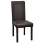 Dining chairs 2 units brown synthetic leather by , dining chairs - Ref: Foro24-60587, Price: 128,78 €, Discount: %