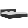 Cama canapé hidráulica con LED tela gris oscuro 180x200 cm de , Camas y somieres - Ref: Foro24-285575, Precio: 399,57 €, Desc...