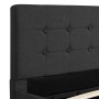 Hydraulic canapé bed with LED dark gray fabric 180x200 cm by , Beds and slatted bases - Ref: Foro24-285575, Price: 399,57 €, ...