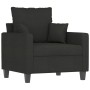 Armchair with black fabric footstool 60 cm by , Sofas - Ref: Foro24-3201085, Price: 210,04 €, Discount: %