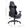 Gaming chair with footrest black synthetic leather by , Office chairs - Ref: Foro24-288017, Price: 169,59 €, Discount: %