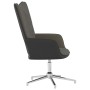 Silla de relajación de terciopelo gris oscuro y PVC de , Sillones - Ref: Foro24-327854, Precio: 78,99 €, Descuento: %