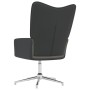 Silla de relajación de terciopelo gris oscuro y PVC de , Sillones - Ref: Foro24-327854, Precio: 78,99 €, Descuento: %