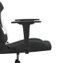 Schwarz-weißer Massage-Gaming-Stuhl aus Stoff von , Gaming-Stühle - Ref: Foro24-345498, Preis: 122,99 €, Rabatt: %