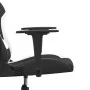 Schwarz-weißer Massage-Gaming-Stuhl aus Stoff von , Gaming-Stühle - Ref: Foro24-345498, Preis: 122,54 €, Rabatt: %