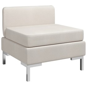 Central sectional sofa with cream-colored fabric cushion by , Sofas - Ref: Foro24-287002, Price: 123,99 €, Discount: %