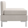 Central sectional sofa with cream-colored fabric cushion by , Sofas - Ref: Foro24-287002, Price: 123,88 €, Discount: %